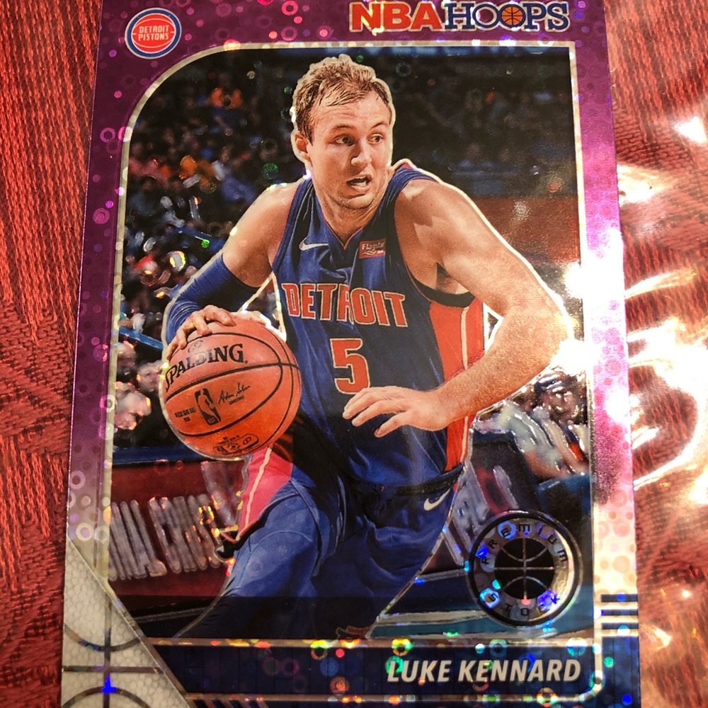 Panini Hoops premium stock purple disco Luke Kennard card